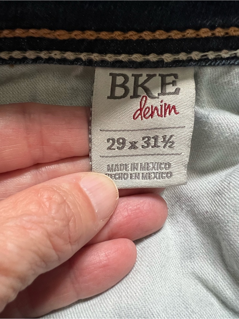 BKE Indigo Bootcut Jeans with Faded Detail - Picture 6 of 11